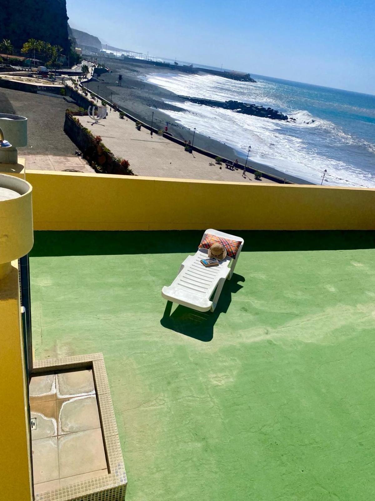Casa Del Mar, Sunny Ocean View Appartement Right At The Beach! Los Llanos De Aridane Exterior photo